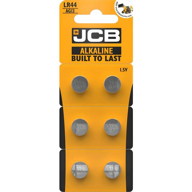 4x jcb lr44 batteries 1.5v super alkaline coin cell button a76 ag13 long expiry