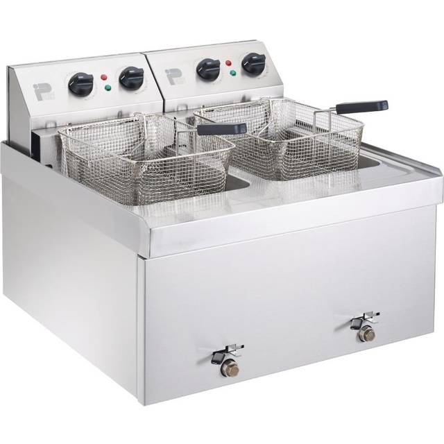Parry Twin Tank Twin Basket Countertop Electric Fryer NPDF6