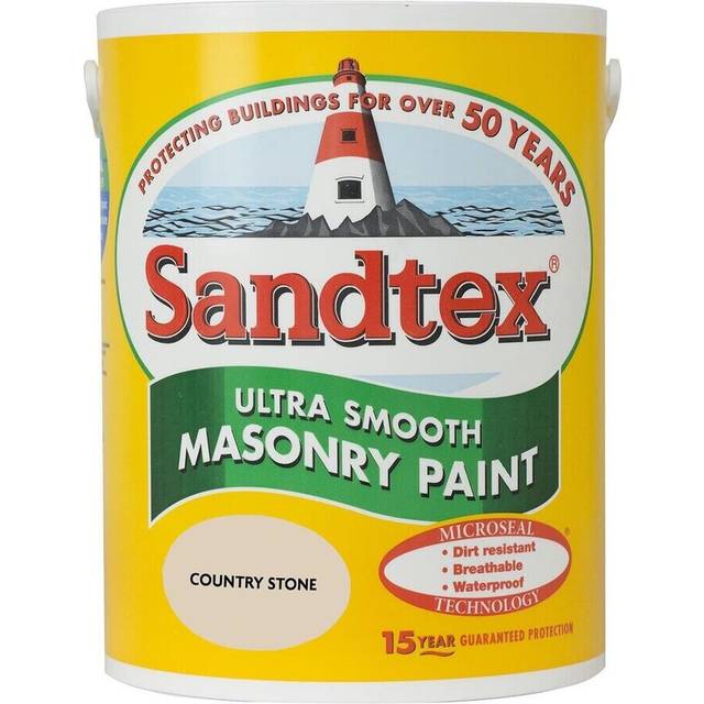 Sandtex masonry paint 150ml tester pot ultra smooth country stone