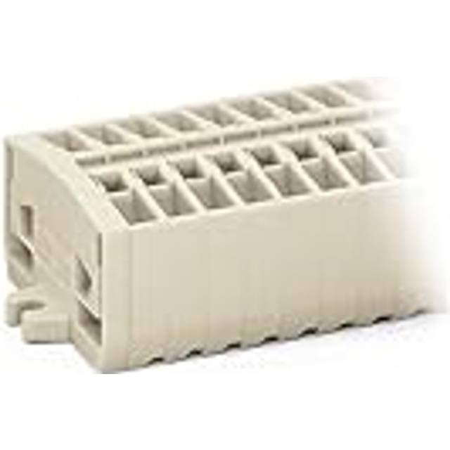 WAGO 264-183 3-way 2 Conductor Snap In Terminal Strip Grey AWG28-12