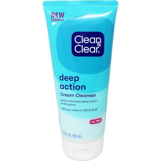 Clean &amp Clear Oil-Free Deep Action Cream Cleaner for Sensitive Skin, 6.5 Oz
