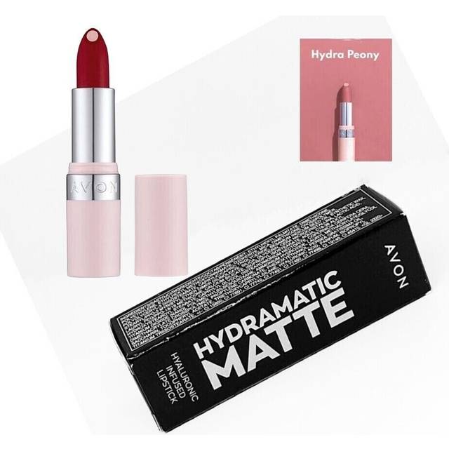 Avon hydramatic matte lipstick hyaluronic infused lipstick hydra peony sale