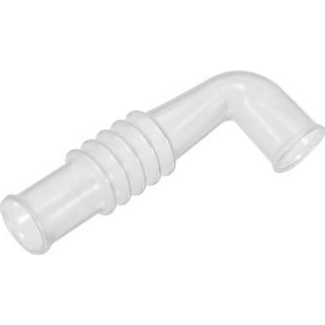 Washing Machine Drain Hose, 15mm Id 88mm Length Elbow Corrugated Pipe Clear