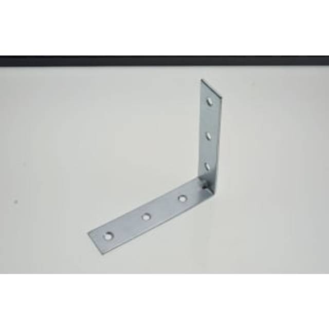 Wickes 102mm Zinc Plated Angle Bracket - Pack of 4
