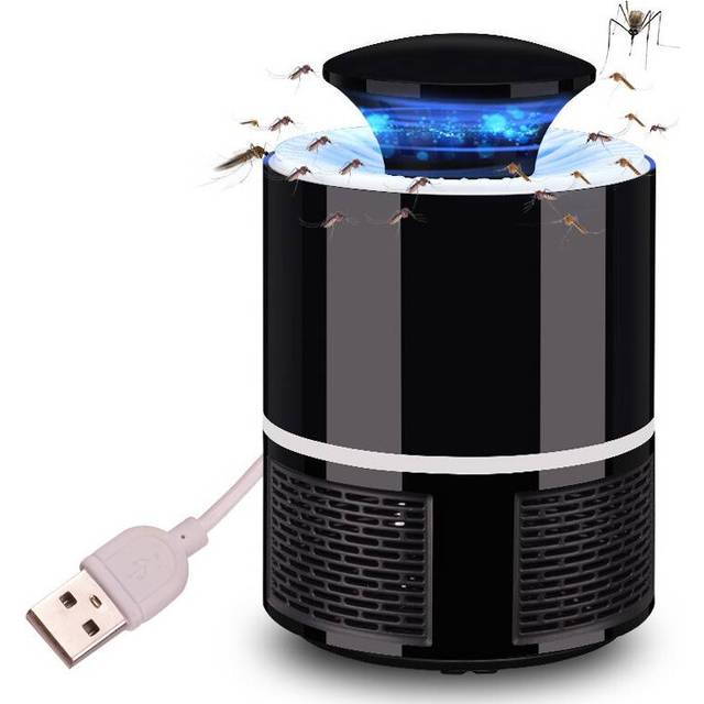 (Black) Mosquito Electric Fly Insect Killer Bug Zapper Trap Lamp Outdoor Indoor Light