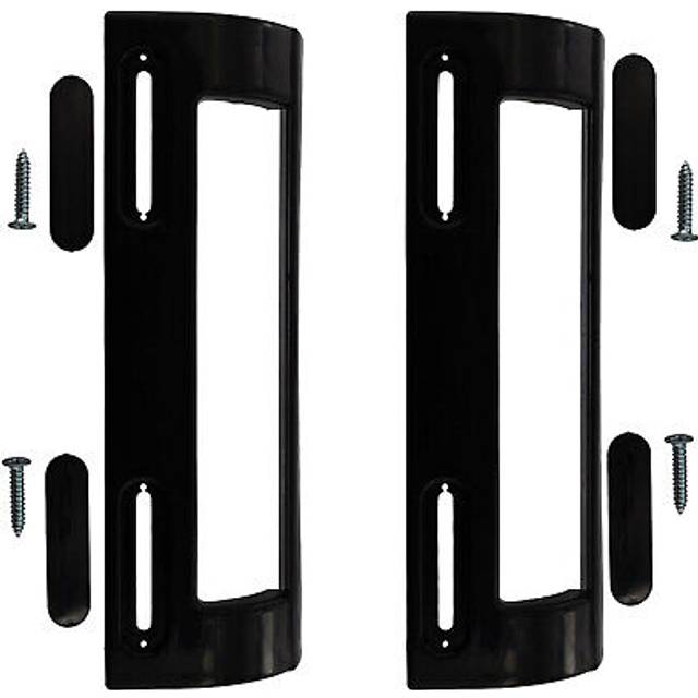 Door handle adjustable black 80-150mm for kenwood lg gorenje fridge freezer x 2