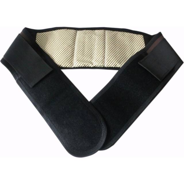 Tourmaline self heating magnetic waist belt brace back pain relief