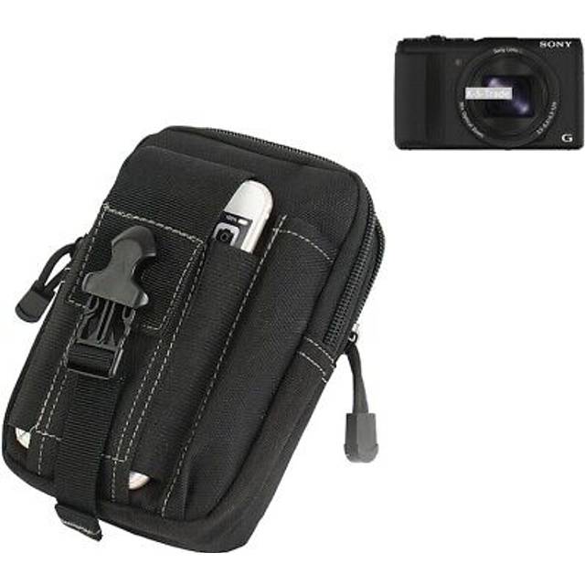 Digital camera carry case for sony cyber-shot dsc-hx60v bag belt bag soft carryi