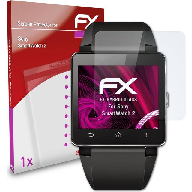 Atfolix glass protector for sony smartwatch 2 9h hybrid-glass