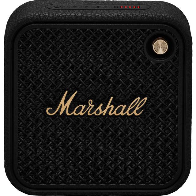 Marshall Willen II Bluetooth-högtalare, trådlös, 17+ timmars speltid, vattentålig IP67, snabbladdning – svart