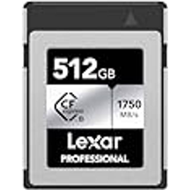 Professional SILVER Series 512GB CFexpress Card, Type B CFe Card up to 1750MB/s Read, CF Card Adopt PCIe Gen3x2, CF Memory Card Compatible with DSLR,