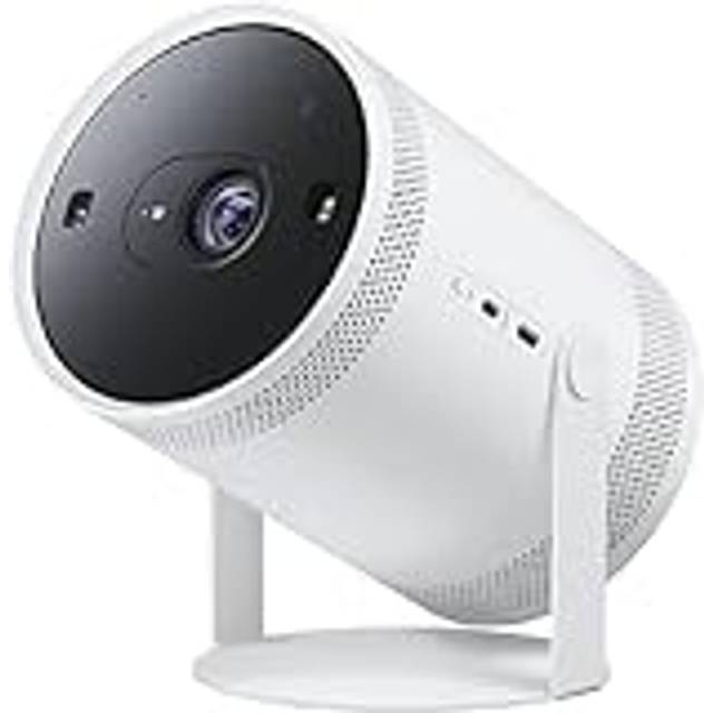 Samsung The Freestyle bärbar LED-projektor, Full HD, HDR10, projektor med all rund design, bil-set, 360°-ljud, SP-LFF3CLAXXXE [2023]