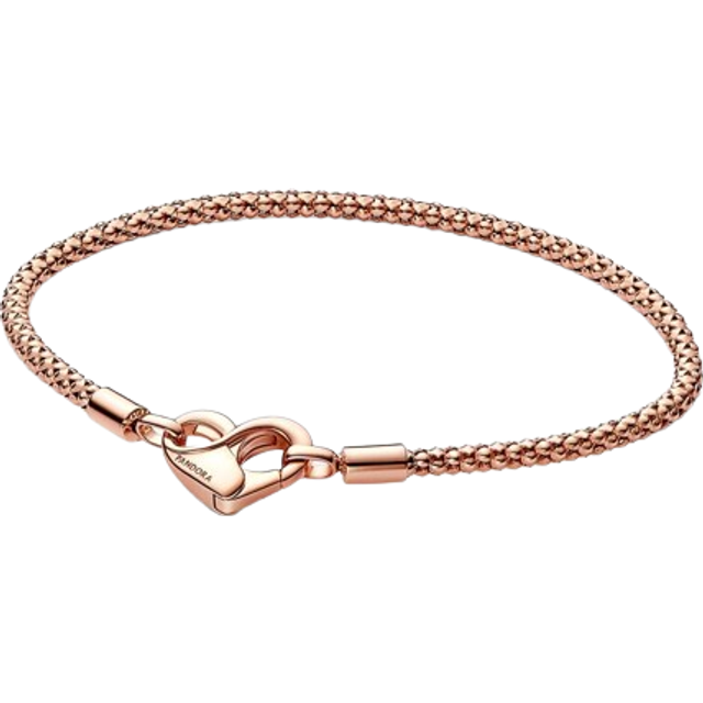 Pandora Moments Rose Gold Studded Chain Bracelet - 21cm