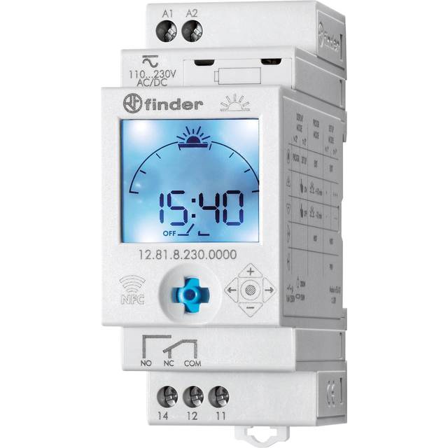 Finder 12.81.8.230.0000 Digital Time/Astro-Switch 16A 1 CO (SPDT)