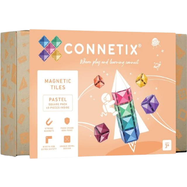 CONNETIX Pastel Square Pack 40pcs