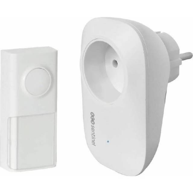 Wireless Doorbell with Push Button Bell SCS SENTINEL EcoBell 100 100 m