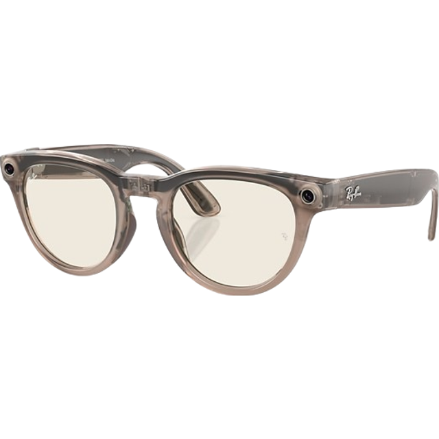 Ray - Ban Unisex Meta RW4009F Headliner 6705M1 Solglasögon Injicerad Grå Transparent Pantor Normal Fotokromatisk