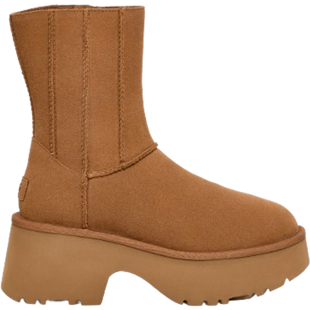 UGG Womens Classic Twin Seam New Heights Boots Chestnut Brown, 7