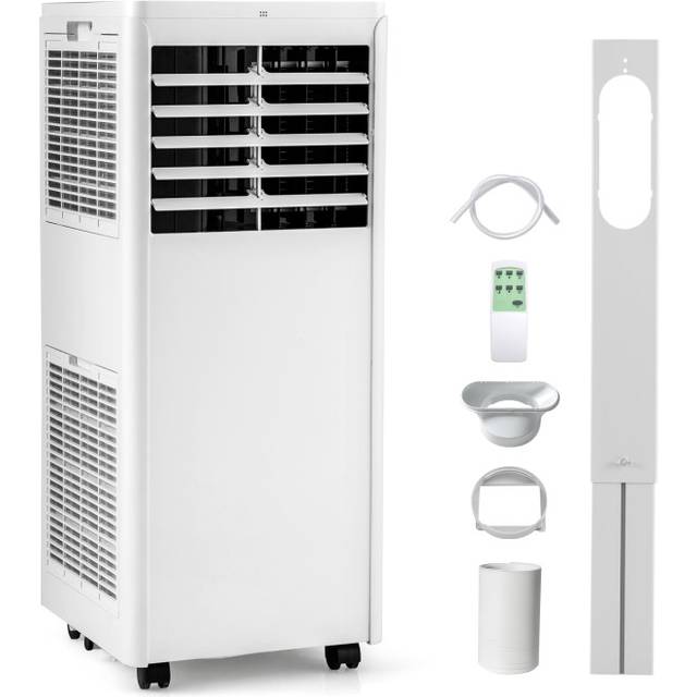 Total Tactic FP10745US-WH 4-in-1 8000 BTU Portable Air Conditioner with Fan & Dehumidifier
