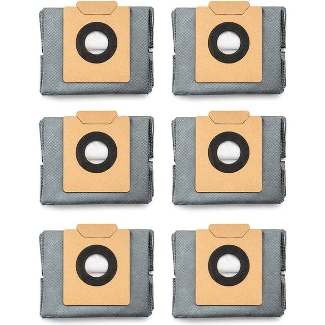 eufy 6-pack dammpåsar med stor kapacitet som är kompatibla med X10 Pro Omni Robotdammsugare och -mopp
