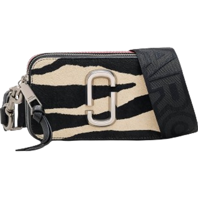 Marc Jacobs The Zebra Haircalf Snapshot Bag - Black