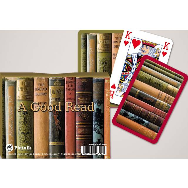 Piatnik Spelkort DeLuxe A Good Read Double Deck