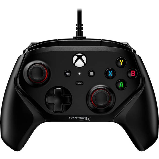 HyperX Kopplingsgladiat – trådbunden kontroll för Xbox One, Xbox Series X|S, PC, officiellt licensierad av Xbox, dubbla triggerlås, programmerbara knappar, dubbla Rumble-motorer