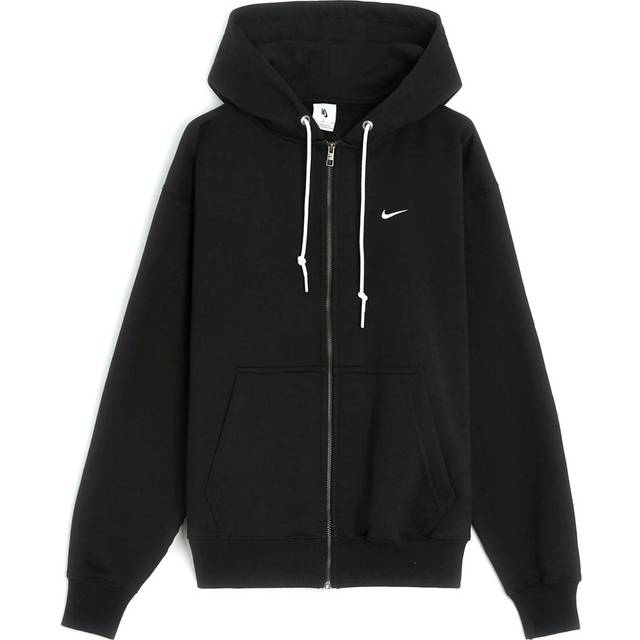 Men s Solo Swoosh Full-Zip Hoodie Black - Multicolor (L)