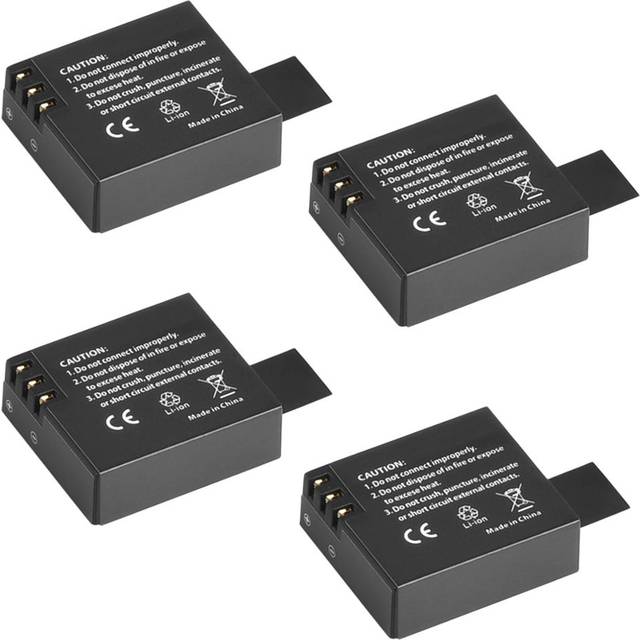 Asperx sjcam sj4000 batteri + usb lcd dubbel laddare för sjcam sj4000 sj5000 sj6000 sj8000 eken 4k h8 h9 git -lb101 git pg900 1050 - 4 batterier
