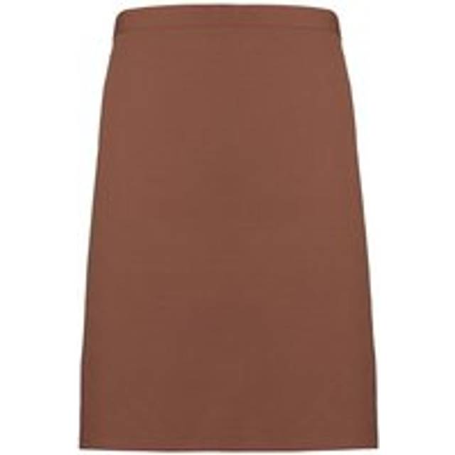 (One Size, Mocha) Premier Colours Mid Length Apron