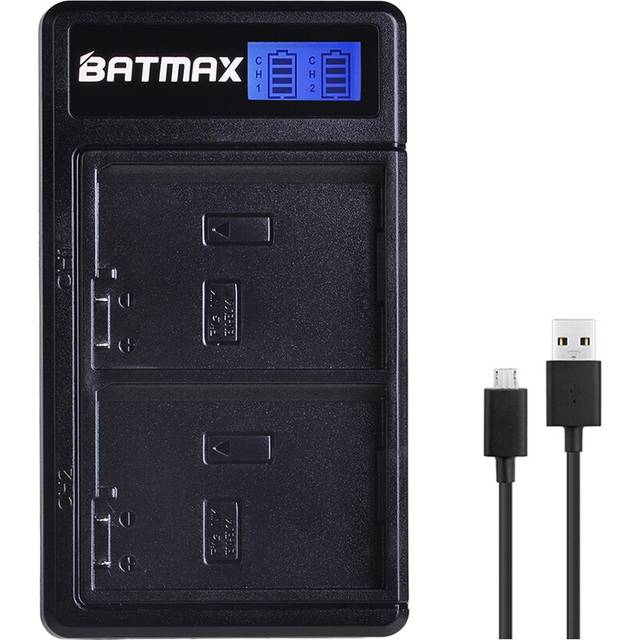 Batmax en -el14 en-el14a batteri + lcd usb dubbel laddare för nikon ,d5600,d5500,d5300,d5200,d5100,d3200,d3300,p7800,p7700,p7100,p7000 - 1 laddare