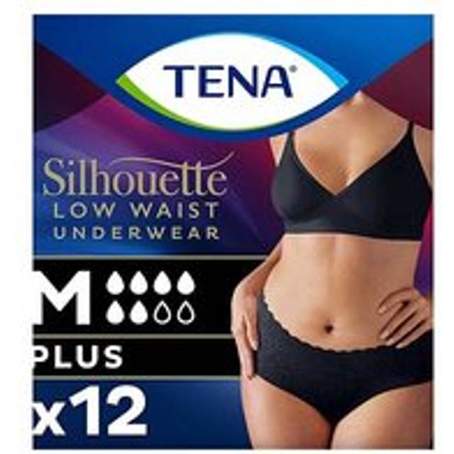 TENA Silhouette Plus M Black LW 12 st