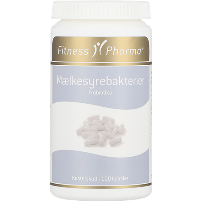 Fitness Pharma Mjölksyrabakterier Probiotika - 100 kapslar