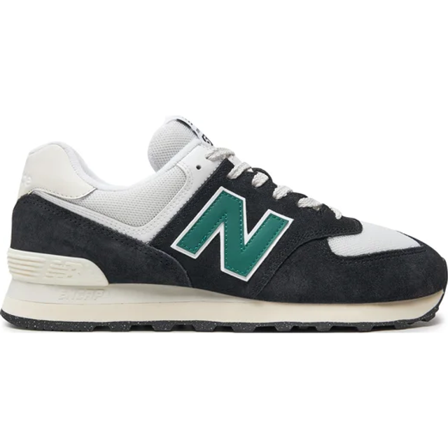 New Balance – 574 – Svarta och gröna sneakers-Svart/a