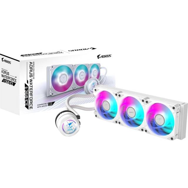 GIGABYTE WATERFORCE II 360 Motherboard All-in-one liquid cooler 12 cm White 1 pc(s)