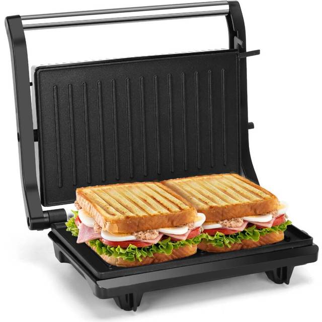 Aigostar Aigostar Sandwich Toaster Panini Press, Deep Fill Toastie Maker, Electric Health Grill With Non-Stick Plates, 180Â° Flat Open, Stainless Steel, Easy T