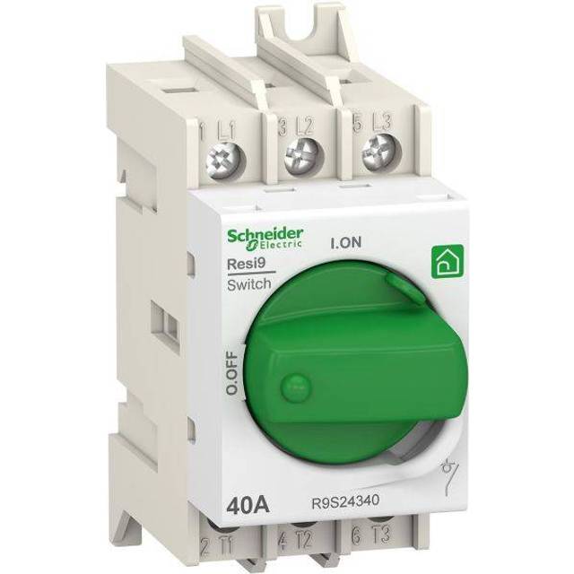 Schneider Resi9 Huvudbrytare 40A 3-pol med vred
