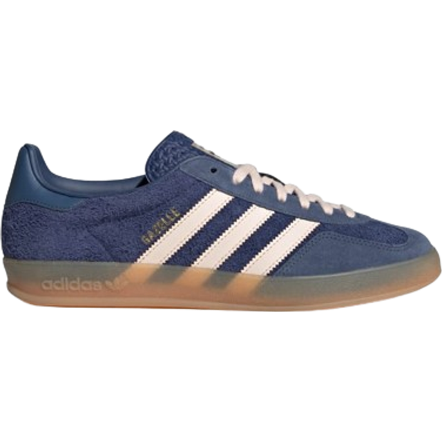 adidas Originals – Gazelle Indoor – Marinblå och rosa sneakers med gummisula