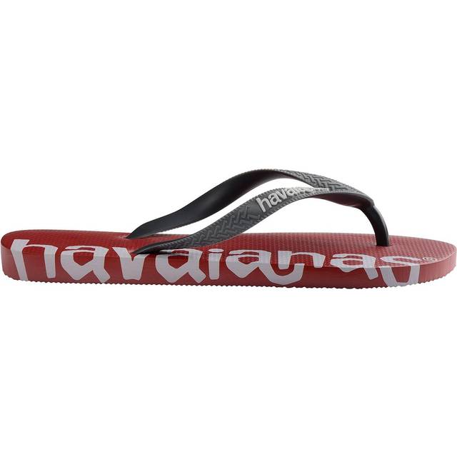 (5 UK, Red) Havaianas Unisex Adults Logomania Summer Beach Sandals Thongs Flip Flops