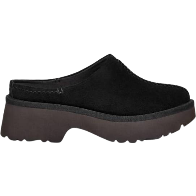 UGG® New Heights Clog for Women in Black, Size 9, Suede/Polyester
