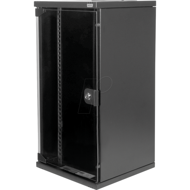 254 mm (10') 12U wall mounting cabinet 592x312x300 mm, color black (RAL 9005)