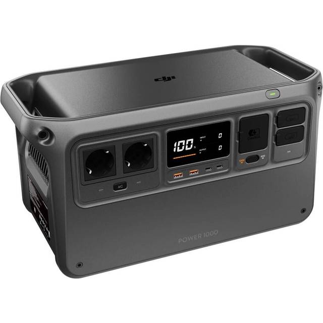 DJI Power 1000 tragbare Powerstation, 1024Wh LiFePO4 Akku, 2200W Solar Generator, Notstrom für Zuhause, 4-in-1 Schnellladefunktion, 23db Ultra-Leise, Camping & Wohnmobile, Off-Grid, Stromausfall