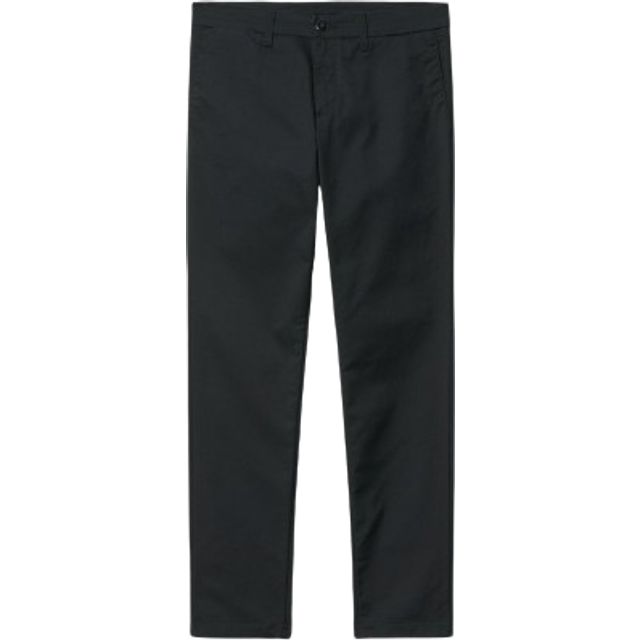 Carhartt WIP - Sid Lamar Twill Black Rinsed - Pants - black - W29 / L32 - 46% Cotton, 38% Elastomultiester, 16% Polyester