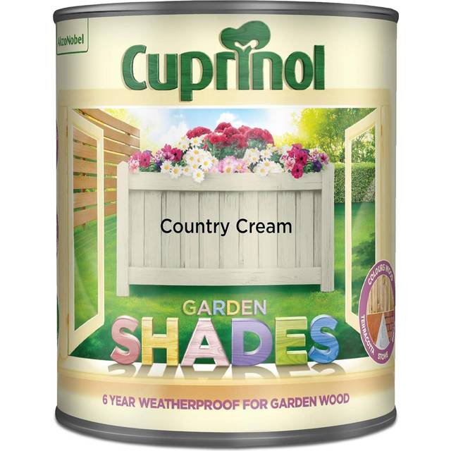 Cuprinol Garden Shades Matt Wood Treatment - Country Cream - 125ml