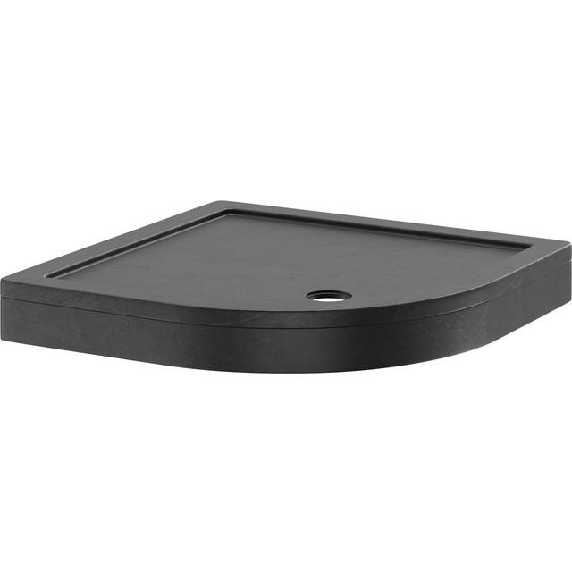 Wholesale Domestic Pearlstone Slate Quadrant Shower Tray and Plinth | Slate Grey | Plastic/Stone Resin | 1000mm x 1000mm x 40mm