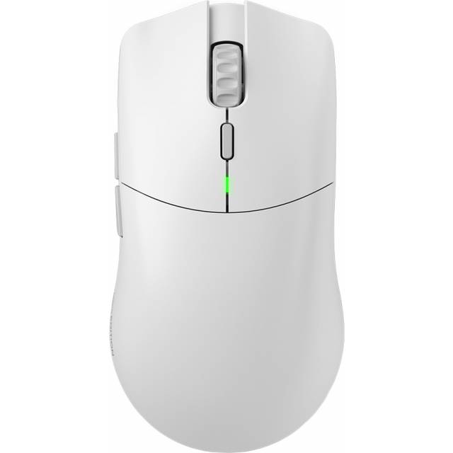 Glorious Gaming Model O 2 PRO 4K/8K trådlös mus – 2,4 GHz-anslutning, 1 ms latens, 4K/8K-uppdatering, 100M klick, 59 g, lång batteritid, BAMF 2.0-sensor på 26K DPI, RGB, dubbelhänt – Vit