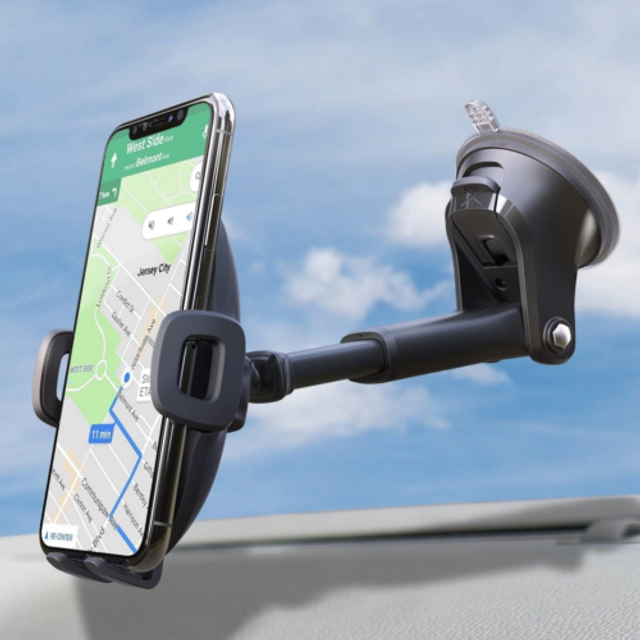APPS2Car Car Phone Holder, Dashboard Windscreen Sturdy Suction Cup Phone Mount, 360 Universal Phone Holder for Car Compatible for 4.7-6.8 iPhon
