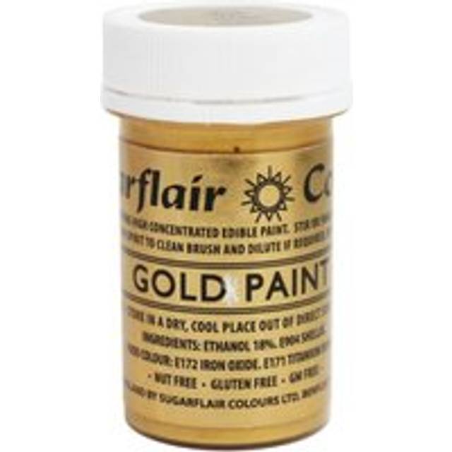 Sugarflair Titanium Free Edible Gold Paint 20g