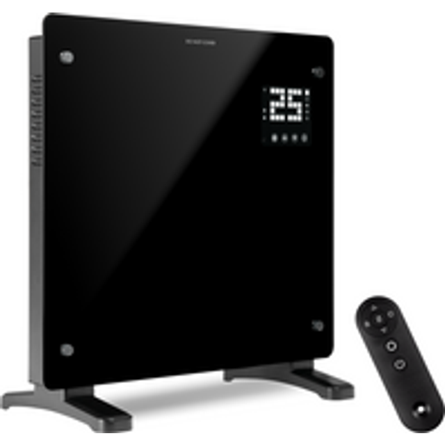 Devola 500W Glass Panel Heater with Wifi app - Black - DVPW500B