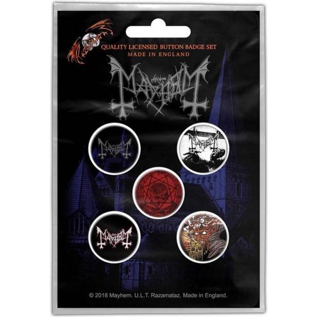 Mayhem De Mysteriis Dom Sathanas Badge (Pack of 5)